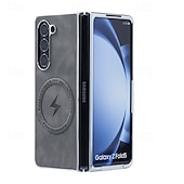 お買い得  サムスン用ケース-電話 ケース 用途 Apple AirTag Zフォールド7 Zフォールド6 Z Fold 5 Z Fold 4 Z Fold 3 バックカバー ワイヤレス充電をサポート 耐衝撃 PC PUレザー