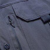 economico Camicie da lavoro da uomo-Per uomo Camicia Camicia Estiva Camicia casual Camicia con Bottoni Camicia cargo Nero Blu Verde Kaki Verde militare Manica Corta Semplice Colletto a Camicia Vacanza Camicia hawaiana Tasca