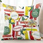 baratos Fronhas de Almofadas de Decoração-Capa de Almofadas Decorativas com Tema de Férias de Verão 1PC Capa de Almofada Quadrada Macia para Sofá de Quarto Sala de Estar