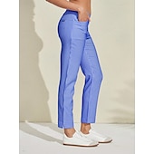 abordables Ropa de golf femenina-Mujer pantalones de golf Rosado morado Azul vaquero Negro Prendas de abajo Ropa de golf para damas Ropa Trajes Ropa Ropa