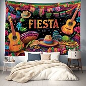 olcso Ünnepi faliszőnyegek-Cinco de Mayo Mexikói Fali Tapeszti Falikép Nagy Tapeszt Múzeum Dekoráció Fénykép Háttér Pléd Függöny Otthon Hálószoba Nappali Dekoráció