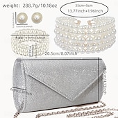 billige Smykker til kostymer-halskjede øredobber armbånd antrekk veske elegant  &amp; luksuriøs gnistrende polyester rhinestone legering for cosplay kvinners kostyme smykker mote smykker