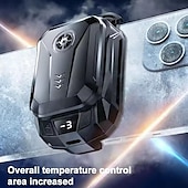 cheap Universal Accessories-SL14 Mobile Phone Cooler with Removable 1500mAh Battery Semiconductor Cooling Fan and LED Temperature Display for Gaming