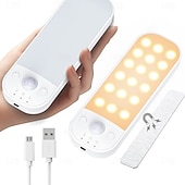 economico luce dell&#039;armadio-1 luce con sensore di movimento, batteria ricaricabile, installazione magnetica, mobiletto per bagno, corridoio, cucina, luce con sensore per camera da letto