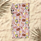 cheap Beach Towel Sets-Printed Beach Towel, Lightweight Quick-Dry Sand-Free Beach Blanket, Ideal for Travel, Pool, and Outdoor Use