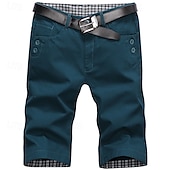 cheap Work Shorts-Men&#039;s Dress Shorts Work Shorts Golf Shorts Pocket Plain Comfort Breathable Knee Length Outdoor Business Sports Casual Black Wine