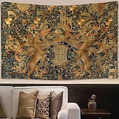 זול שטיח קיר מימי הביניים-קירות תלאות קירות בדים בנעורים קירות בדים דקורטיביים צילום לבית חדר שינה סלון סמלים של ג'ון