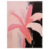 abordables Peintures fleurs/botaniques-Peinture à l&#039;huile peinte à la main, fleurs sauvages, texture 3D faite à la main, peinture de fleurs en fleurs, toile de très grande taille, peintures de fleurs, peintures de flore, art mural, art