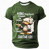 abordables Camisetas con estampado animal-Hombre Animal Gracioso Camiseta Manga Corta Camiseta Impresión 3D Cuello Barco Camisa Moda Exagerado Diario Fiesta Calle Casual Negro Rojo Azul Piscina Verano Primavera Ropa S M L XL XXL XXXL