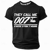 abordables Camisetas divertidas para hombres-Hombre Pesca Argot divertido Camiseta Manga Corta Camiseta Impresión 3D Cuello Barco Camisa Moda Diario Casual Calle Casual Diario Negro Rojo Azul Piscina Verano Primavera Ropa S M L XL XXL XXXL