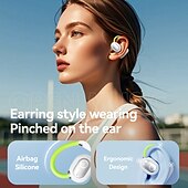 economico Cuffie telefoniche e per ufficio-m80 vivavoce telefono guida auricolare clip auricolare bluetooth 5.3 design ergonomico suono surround hifi per fitness palestra allenamento telefono cellulare