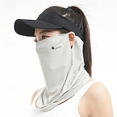 preiswerte Freizeitkleidung-Sonnenschutzschleier Damen Sommer atmungsaktive Ice Silk Gesichtsabdeckung Radfahren Sonnenschutz Anti-UV Ohrhängende Gesichts-Handtuch