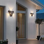 abordables luces de pared al aire libre-Aplique de pared para exterior con sensor de movimiento, ajustable, impermeable, IP65, iluminación de pared, aplique LED de aluminio para exterior, para interior, exterior, patio, porche, 110-240 V