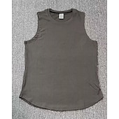 cheap Tank Tops-Men&#039;s Tank Top Vest Top Undershirt Sleeveless Shirt Sleeveless Crew Neck Summer Plain Fashion Designer Basic Classic Vacation Street Going out Black Light Grey Dark Gray Top Tee for Men
