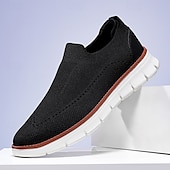 abordables Chaussures sans lacets &amp; mocassins-Baskets en tricot à enfiler pour homme – Chaussures de marche décontractées, légères et respirantes, idéales pour les voyages d&#039;été et le quotidien