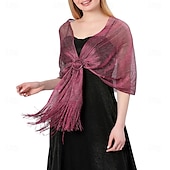 abordables enveloppes d&#039;invité de mariage-Châle élégant de protection solaire sans manches en polyester pour femmes avec couleur unie pour le mariage en été
