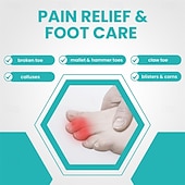 cheap Bunion Corrector-8 Pack Hammer Toe Corrector Toe Splint For Broken Toes Brace Orthopedic Separator Cushioned Bandages Heal Wrap Toe Straighteners for Crooked Toes