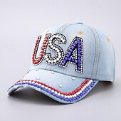 cheap Accessories-250th Anniversary USA Hat USA Flag Casual Adults' Men's Women's Semiquincentennial Masquerade Independence Day / the Fourth of July Casual Festival Dress Up