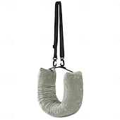 baratos Acessórios de cama-Travesseiro de Viagem Stuffable Travesseiro de Veludo para Viagem com Luggage Extra Travesseiro Stuffable com Tamanho de Pescoço Ajustável Essenciais de Viagem Travesseiro de Viagem Compactável para