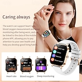 Χαμηλού Κόστους Smartwatch-Γυναικείο μοντέρνο έξυπνο ρολόι με οθόνη 1,75 ιντσών για γυναίκες, bluetooth call 100watch, γυναικεία έξυπνα ρολόγια γυμναστικής, diy dials για ios android
