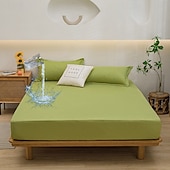 abordables Sábanas y funda de almohada-Funda protectora para cama Queen Full King cubierta impermeable protector de colchón sábana ajustada impermeable protector de cama funda de colchón 360° de paquete completo bolsillo profundo sábana