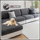 cheap Sofa Cover-1pc Stretch Sofa Seat Cover Universal Jacquard Soft Polar Fleece Slipcover Easy to Clean &amp; Durable
