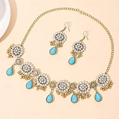 voordelige Sieradensets-Bruidssieradensets 1 set Legering Oorbellen Kettingen Dames Elegant Stijlvol Sieraden set Voor Bruiloft Werk Verjaardag
