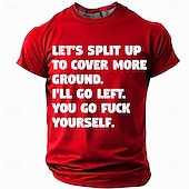 cheap Men&#039;s Funny T shirts-Men&#039;s Funny Slang T Shirt Short Sleeve T shirt 3D Print Crew Neck Shirt Fashion Daily Casual Street Casual Daily Black Red Blue Summer Spring All Seasons Clothing Apparel S M L XL XXL XXXL