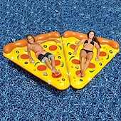 cheap Outdoor Activity-71-inch Giant Inflatable Pizza Pool Float For Adults With Cup Holder - X-Large Durable PVC Pool Floatie For Adults Quick-Dry &amp; Ultra-Portable Pool Rafts Pizza Party Decor Lounger For Beach Parties