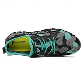 voordelige Casual Sneakers-Voor heren Sneakers Rivierschoenen Canyoning PU Leder Netstof Ademend Comfortabel Anti-slip Veters Zwart Donker paars Blauw Zomer Lente