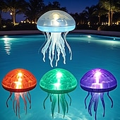 baratos Luzes Subaquáticas-1 pc ao ar livre luzes de água-viva solar jardim luzes flutuador de água luz diy montagem piscina luz fonte piscina luz colorido festa ao ar livre atmosfera luz