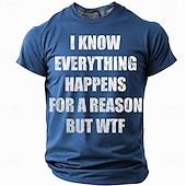 billige Morsomme T-skjorter for menn-Herre Morsom Slang T skjorte Kortermet T skjorte 3D-utskrift Crew-hals Skjorte Mote Daglig Fritid Gate Avslappet Daglig Svart Rød Blå Sommer Vår Klær S M L XL XXL XXXL