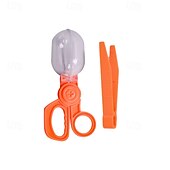 economico Giocattoli per l&#039;Esplorazione della Natura-capsula per insetti per bambini, clip trasparente, forbici, clip per catturare insetti, pinzette di plastica, pinzette a punta, accessori