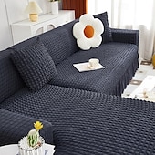 cheap Sofa Cover-Stretch Couch Cushion Cover, 1 2 3 Seater Cushion Covers for L Shaped Sofa Chaise Longue, Sectional Sofa Slipcover Furniture Protector with Elastic Bottom