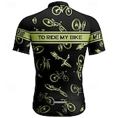 voordelige Heren shirts-Voor heren Wielrenshirt Korte mouw Fietsen T-shirt Shirt met 3 achterzakken Bergracen Ademend Sneldrogend Anatomisch ontwerp Lampenkatoen Geel Blauw Paars Sport Kleding