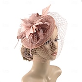 baratos Fascinators-Headdress Feathers Fedora Hat Wedding Evening Party Tea Party Horse Race Cocktail Vintage Cute With Feather Headpiece Headwear