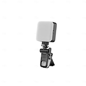 halpa poraustarvikkeet-mini rgb led-videovalo 2500k-9000k himmennettävä 8 valotehostetta videoneuvotteluvalo tietokoneeseen tabletti matkapuhelin dslr-kamera sisäänrakennettu akku näyttöliittimellä  &amp; kylmäkenkäteline