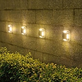 abordables Éclairage au sol-Lampe solaire d&#039;extérieur à LED, imperméable IP65, idéale pour un jardin, une cour ou une terrasse, 3 000 k/6 000 k