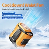 preiswerte Ventilator-neuer Hüftventilator mit USB-Aufladung, Kühlung im Freien, tragbarer Hüftventilator mit starkem Wind, Hand-Halsventilator