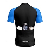 economico Maglie da uomo-Per uomo Maglia da Ciclismo Grafico Lettere &amp; Numeri Manica Corta Bicicletta Maglietta Maglia Top con 3 tasche posteriori Resistente ai Raggi UV Asciugatura Rapida Cerniera Frontale Strisce