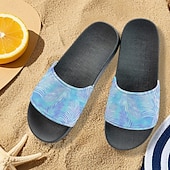 preiswerte Urlaubsandalen-Slide-Sandalen im Patchwork-Design für Herren – lässiger und stylischer Stil für Männer im Strandurlaub, zum Entspannen am Pool und für den Sommeralltag