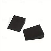 abordables Fournitures pour la maison-1 paire de cales de yoga en mousse EVA noires, universelles, pour squat, bloc incliné pour la force du bas des jambes, améliore l&#039;étirement des mollets