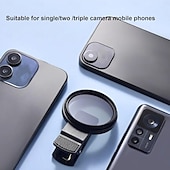 お買い得  ドリルアクセサリー-携帯電話用52mm CPLフィルター、クリップオン円偏光レンズフィルター、超薄型マルチコーティングCPLレンズフィルター、iPhone、Samsung、Google Pixel、その他のスマートフォンに対応
