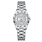 levne Quartz hodinky-Dámské Křemenný Náramkové hodinky Retro ročník Wristwatch LCD VODĚODOLNÝ Pásek z nerezové oceli Hodinky