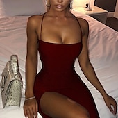 levne Bodycon Club Dresses-dámské pouzdrové šaty společenské šaty krátké minišaty šampaňské zlaté modré bez rukávů čistá barva bez zad nařasené jaro léto studené rameno personalizované stylové horké párty slim 2023 s m l xl xxl