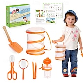 abordables Jouets d&#039;Exploration de la Nature-outils d&#039;exploration en plein air pour enfants attraper des papillons libellules insectes collecter et attraper des filets observer des biberons nourrir des vers à soie boîtes cages
