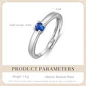 cheap Gifts-Personalized Birthstone Ring for Women, Adjustable 12 Month Zodiac Protection Ring, Custom Lucky Jewelry Gift for Mom, Girlfriend, Wife, for Mother&#039;s Day, Birthday, Christmas, Anniversary