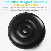 abordables Actividad al Aire Libre-Sofá inflable redondo para acampar al aire libre, de plástico duradero, portátil, plegable, cómodo, fácil de almacenar, lavar a mano únicamente. Exterior, hogar, juegos. Perfecto para el hogar, al