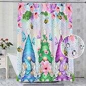cheap Shower Curtains-Plant Series Waterproof Shower Curtain 180cm*180cm(70&quot;*70&quot;) Botanical Bathroom Decor Mildew Resistant Polyester Fabric for Bath Tub Shower