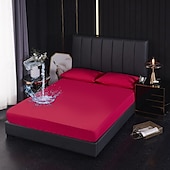 abordables Parures de draps-Protector de matelas imperméable Housse de matelas ajustée Protéger le lit Reine Pleine Roi Housse de lit protectrice douce Draps ajustés respirants confortables Protection à 5 côtés contre les